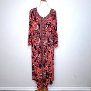 Susan Graver | Dresses | Susan Graver Leopard Print Dress Brown And Black Qvc Sizing